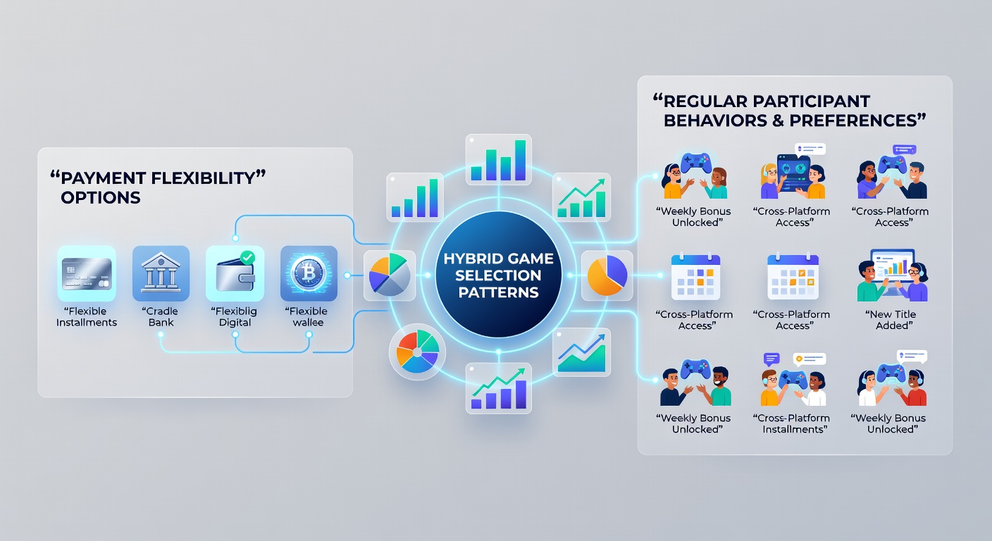 Analytics dashboard displaying player game selection trends linked to payment flexibility metrics