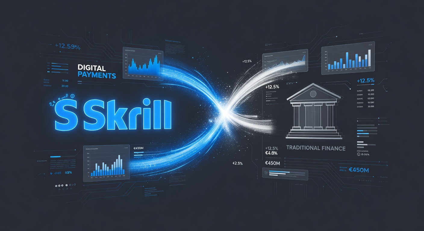 Infographic comparing Skrill and Neteller transaction speeds, fees, and security ratings for iGaming users
